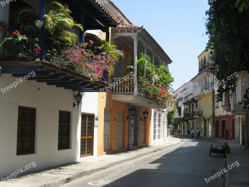 Cartagena Colombia Old Shadow Street