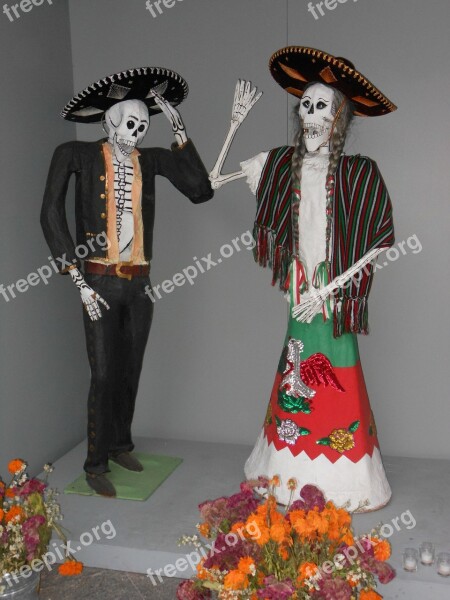 Day Of The Dead Mexico Skeleton Skull Charros