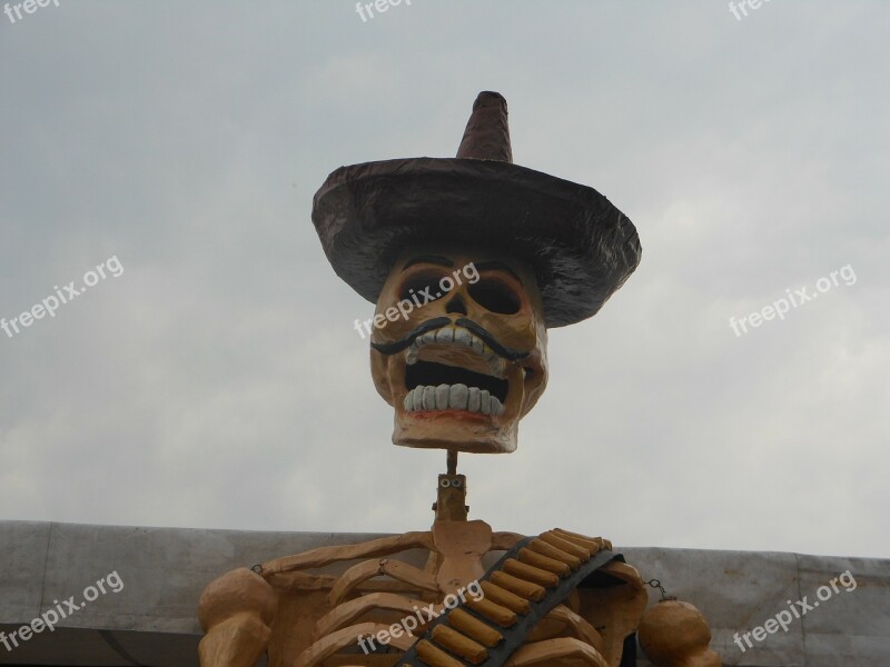 Day Of The Dead Mexico Skeleton Whiskers Free Photos