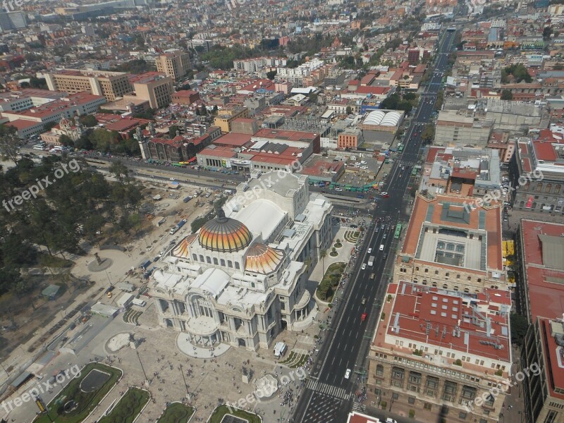 Mexico City Palace Of Fine Arts Free Photos