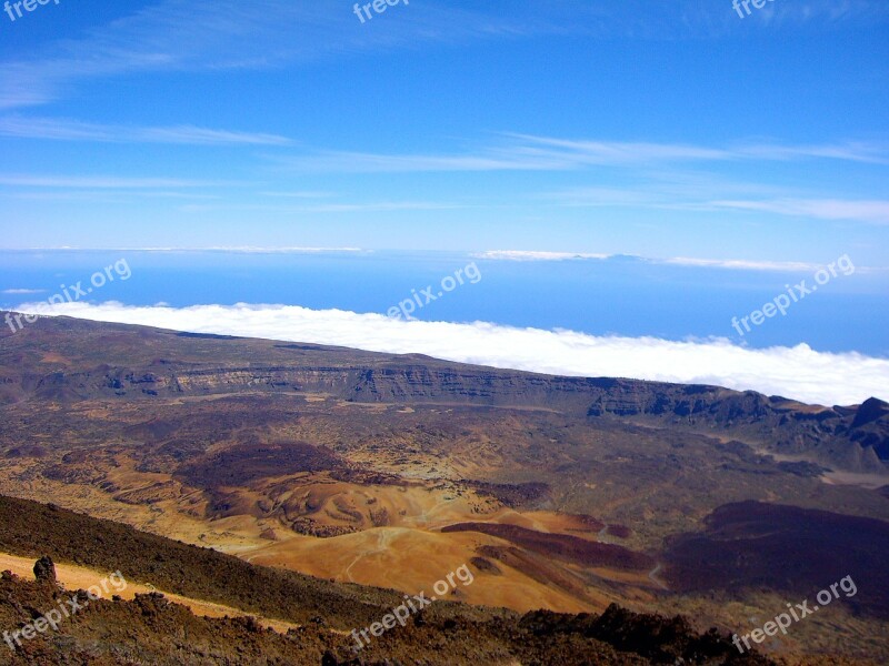 Tenerife Pico Del Teide Sky Free Photos