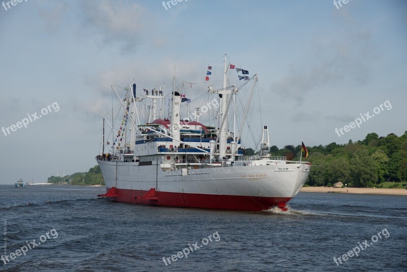 Hamburg Frachtschiff Germany Port Cap San Diego