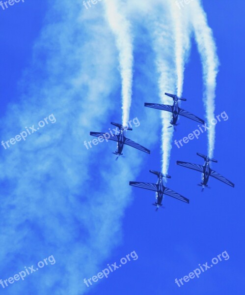 Silver Falcon Aerobatic Team Aircraft Jet Skill Smoke