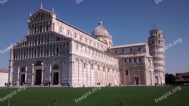 Pisa Torre Piazza Dei Miracoli Church Free Photos