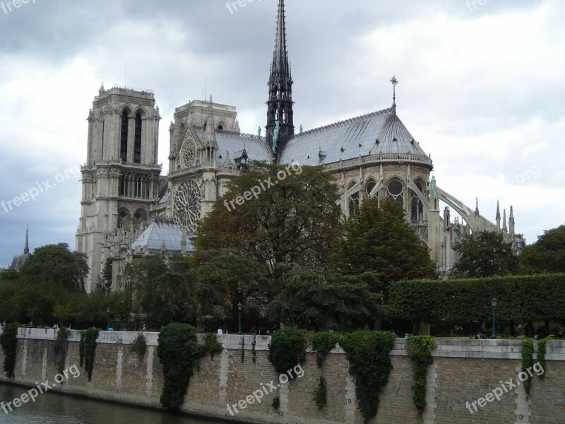 Paris Notre Dame City Free Photos