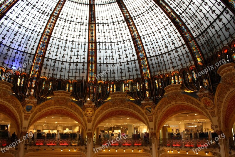 Gallery Lafayette Paris Purchasing Shopping Department Store