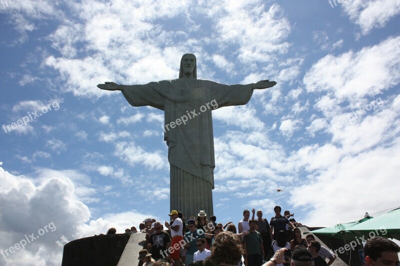 Rio De Janeiro Vacation Christ Brazil Free Photos