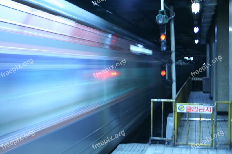 Metro Subway Korea Seoul Fast