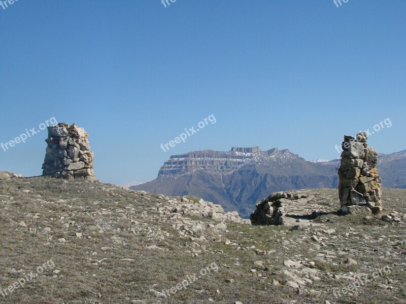 Mountains Gate Entrance Stone Masonry Wall