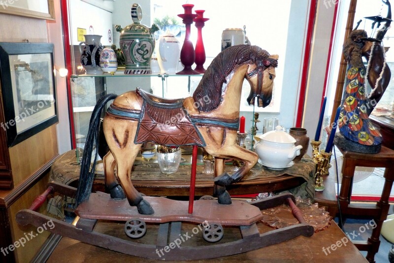 Rocking Horse Historically Antiques Altwaren Antique