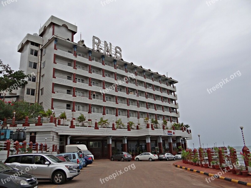 Murudeshwar Guest House Arabian Sea Overcast Sky Karnataka