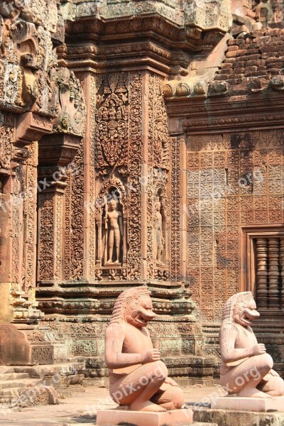 Angkor Wat Temple Cambodia Banteay Srei Temple Complex