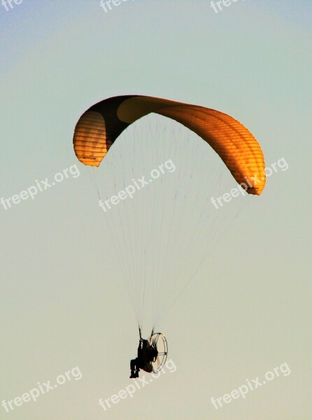 Motorized Parafoil Parachute Canopy Motor Airborne