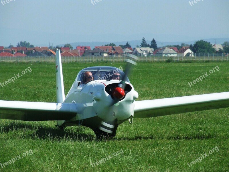 Light Aircraft Flight Airport Miskolc Hungary Free Photos