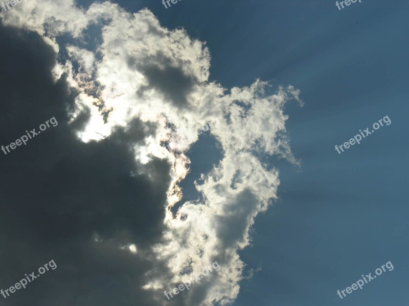 Heaven Cloudy Sun Free Photos