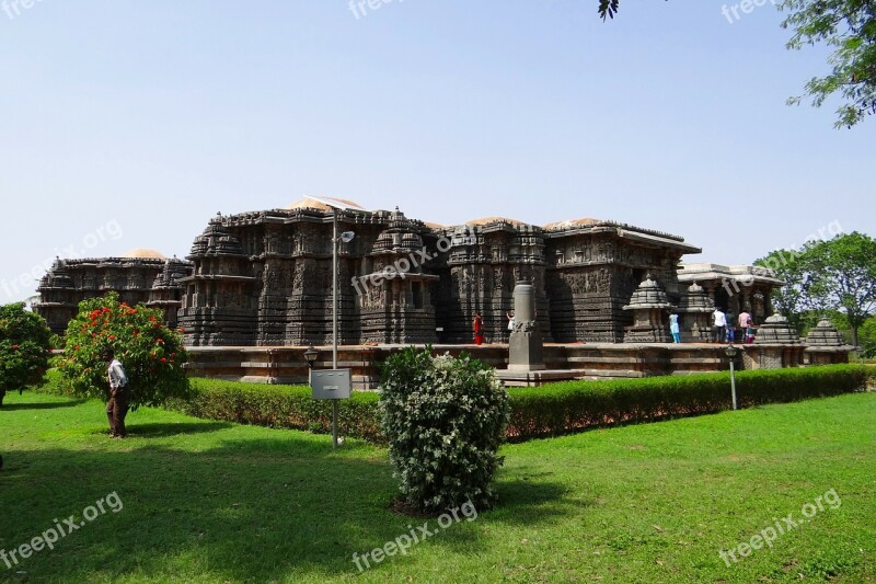 Temple Hindu Halebidu Hoysala Architecture Religion