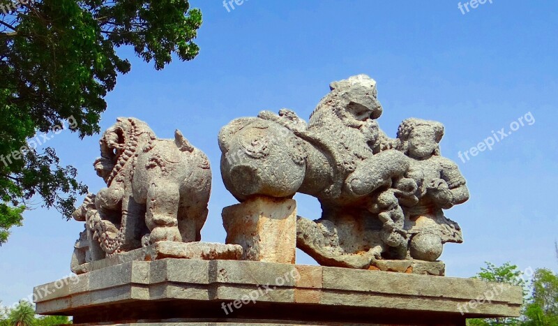 Sculpture Temple Hindu Halebidu Hoysala Architecture