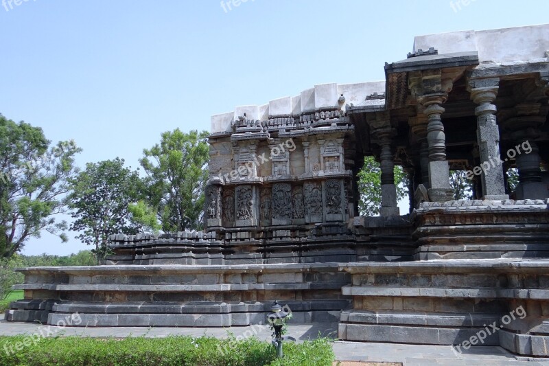 Temple Hindu Halebidu Hoysala Architecture Religion