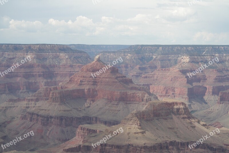 Grand Canyon Arizona Scenery Usa Landmark