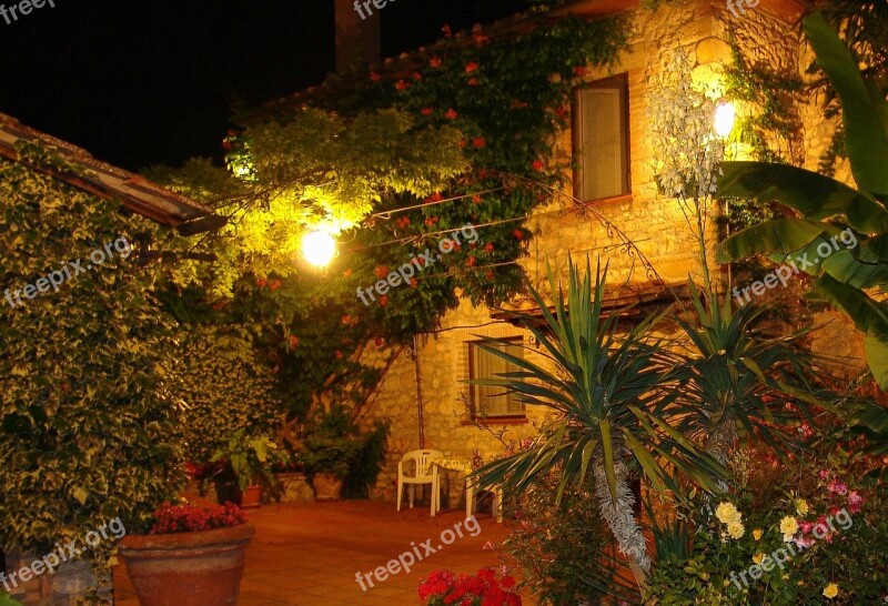 Italy Country House Stone House Summer House Courtyard