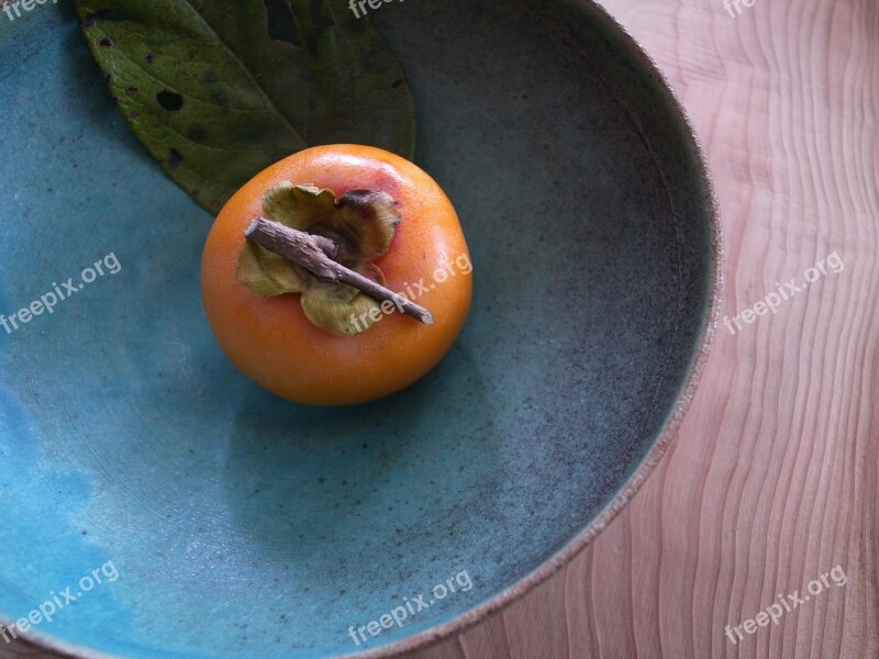 Persimmon Autumn Fruit Free Photos