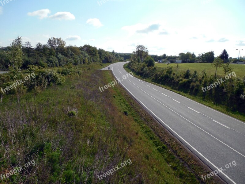 Road Horizon Traffic Travel Lonely