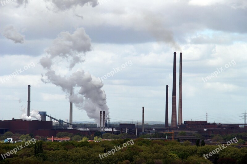 Clouds Cloudiness Industry Ruhr Area Pott