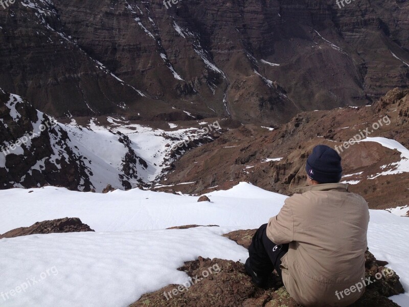 Snow Mounts Mountain Mountains Contemplation