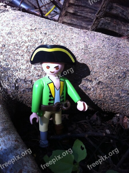 Green Coat Captain Pirate Garden Outdoors