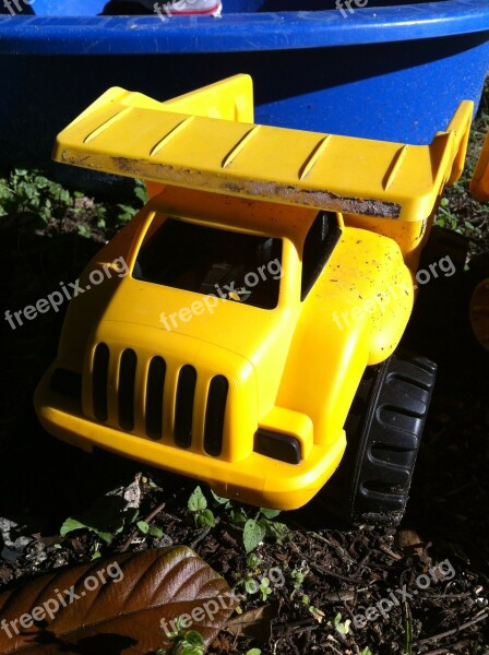 Truck Garden Outside Sand Pit Earth Mover