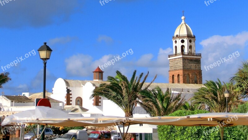 Lanzarote Costa Tequise Church Free Photos