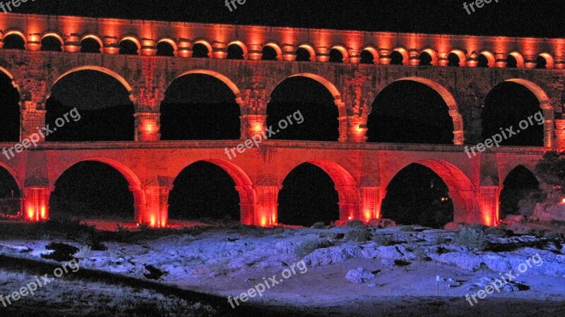 France Pont Du Gard Bridge Aqaedukt Free Photos