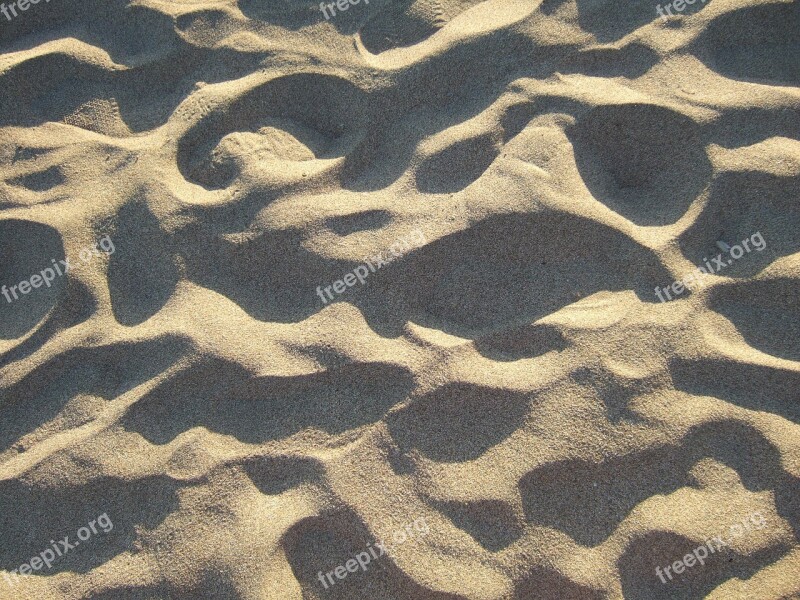 Sand Texture Beach Nature Ripples