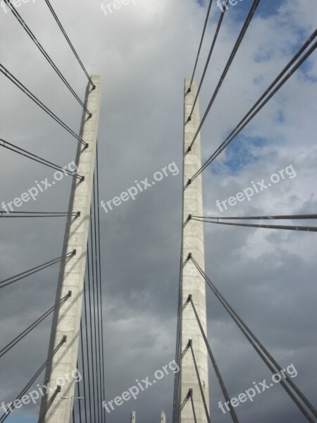 Bridge Sky Denmark Oresund Bridge Free Photos