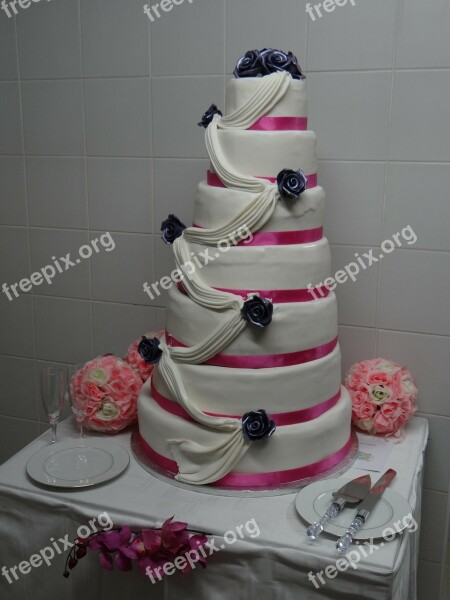 Cake Wedding Wedding Cake Dessert Free Photos