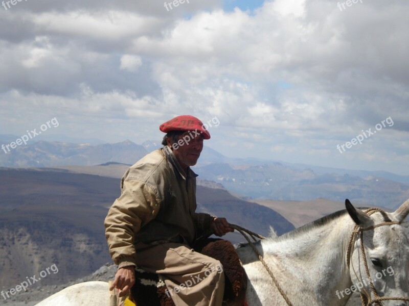 Man Person Riding Horse Argentina