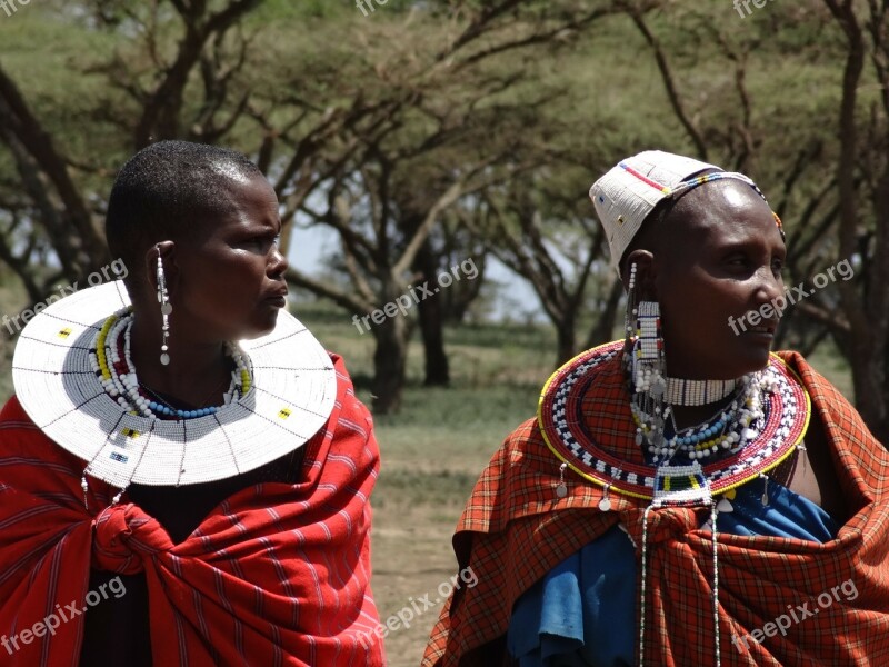 Masai Visit To The Masai Women Necklaces Ethnic