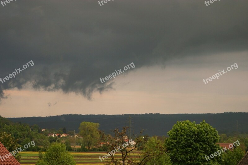 Rain Front Clouds Weather Blue Rain