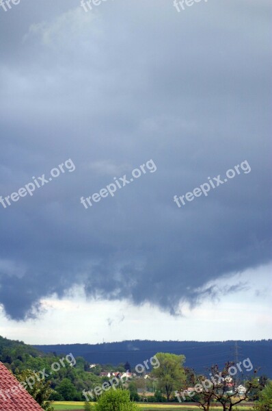 Rain Front Clouds Weather Blue Rain