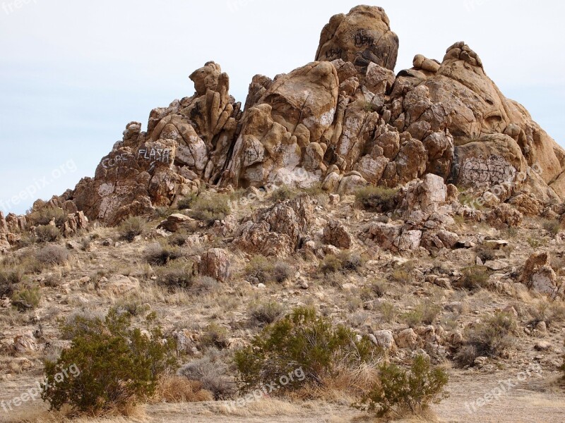 Butte Rock Mountain Stone Landscape