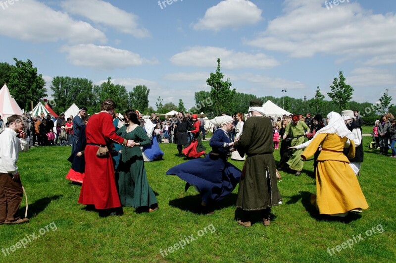 Medieval Market Meadow Dance Garments Costumes