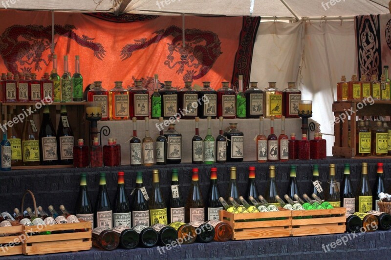 Middle Ages Market Castle Wines Wine Stand