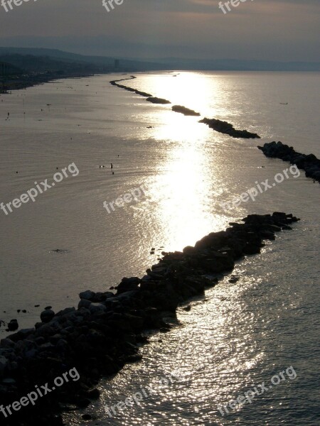 Branding Setting Sun Evening Italy Free Photos