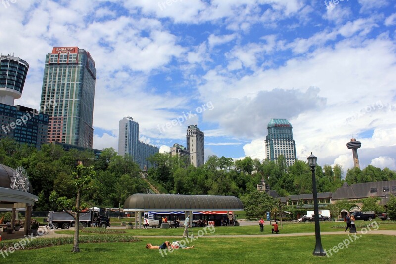 Niagara Falls Downtown Town Canada Ontario