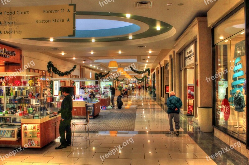 Shopping Mall Corridor Shopping Mall Shops