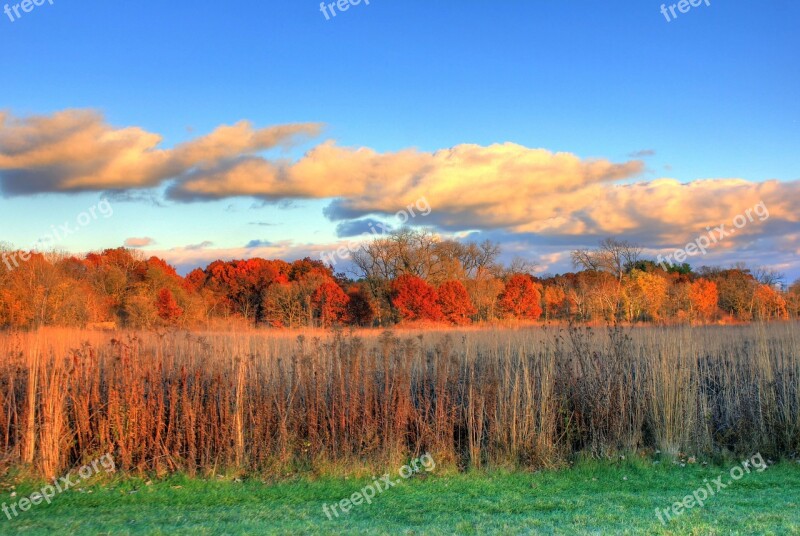 Usa Wisconsin Madison Clouds Trees