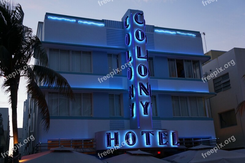 Hotel Hotel Colony Ocean Drive Miami Beach Florida