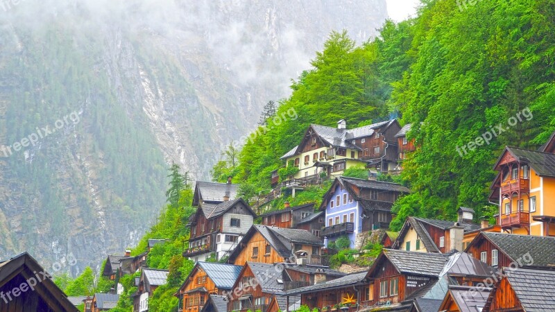 Hallstatt Spring After The Rain Free Photos