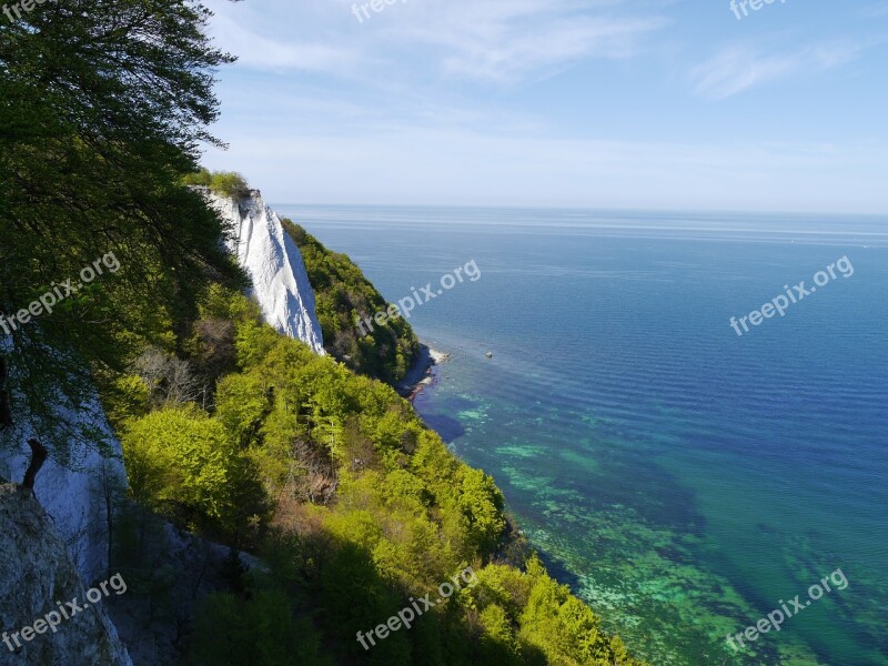 Rügen White Cliffs Sea Bay View