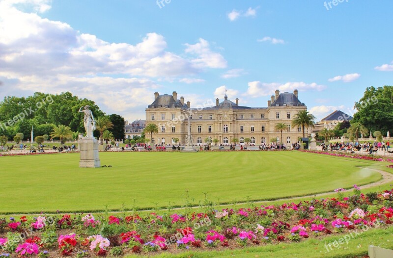 Paris France Landmark Sky Clouds